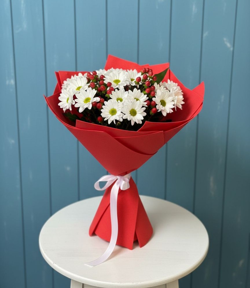 Букет цветов из: Хризантемы в Ассиновской