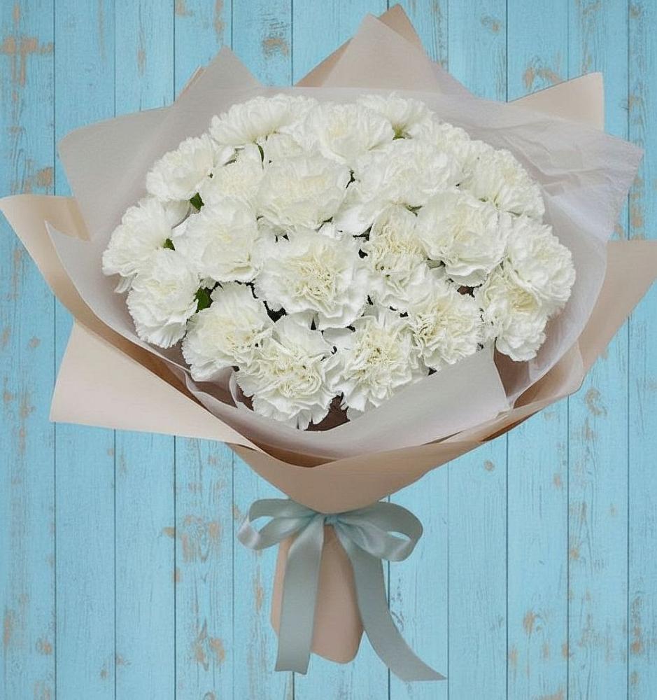 Букет цветов из: Гвоздики в Ассиновской