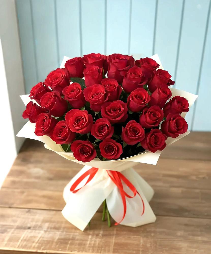 Букет 29 Красных роз в Ассиновской