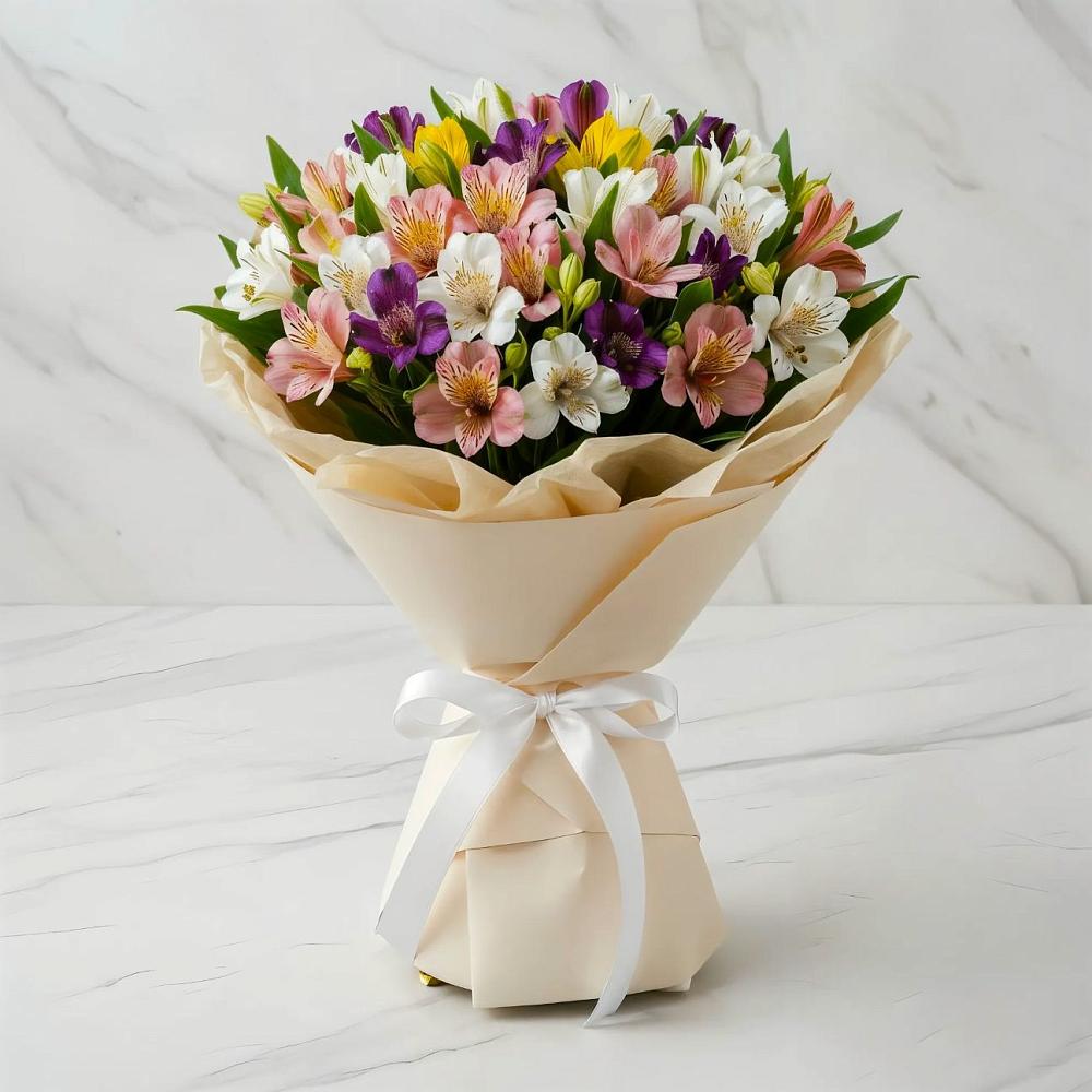 Букет цветов из: Альстромерии в Ассиновской