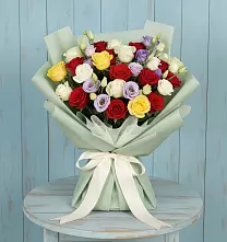 Букет цветов из:  Розы в Ассиновской