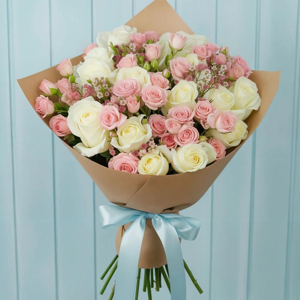 Букет цветов из: Розы в Ассиновской