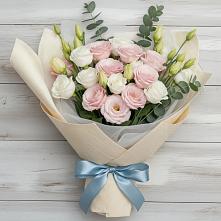 Букет цветов из:  Лизиантусы в Ассиновской