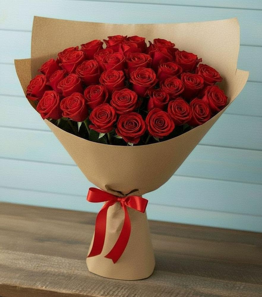 Букет Красные розы Милано в Ассиновской