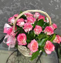Цветочная композиция из Розы в корзине #REPLACE_PRED# Ассиновской