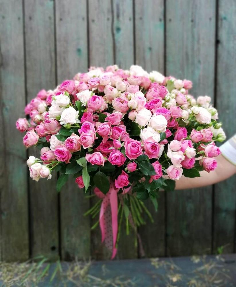 Букет Розовые кустовые розы Натали и Лав Лидия в Ассиновской