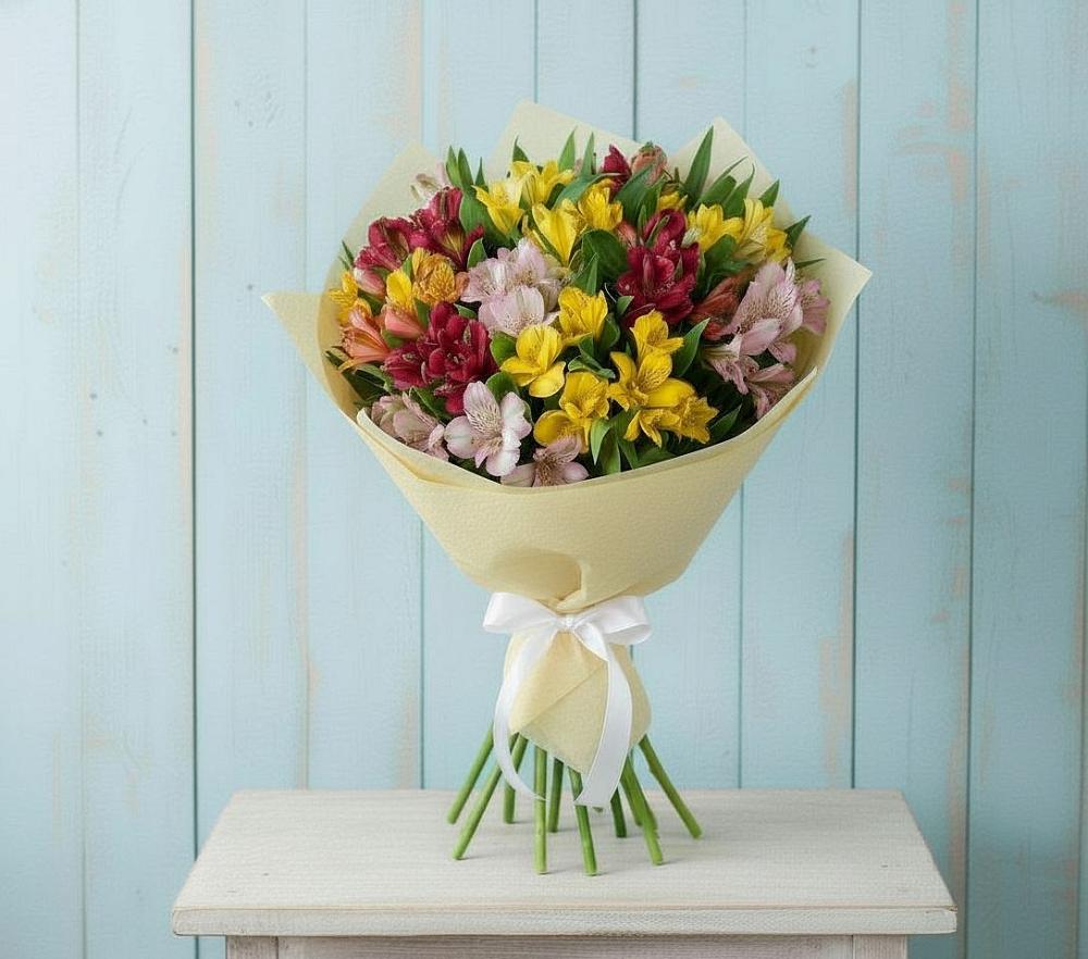 Букет цветов из: Альстромерии в Ассиновской