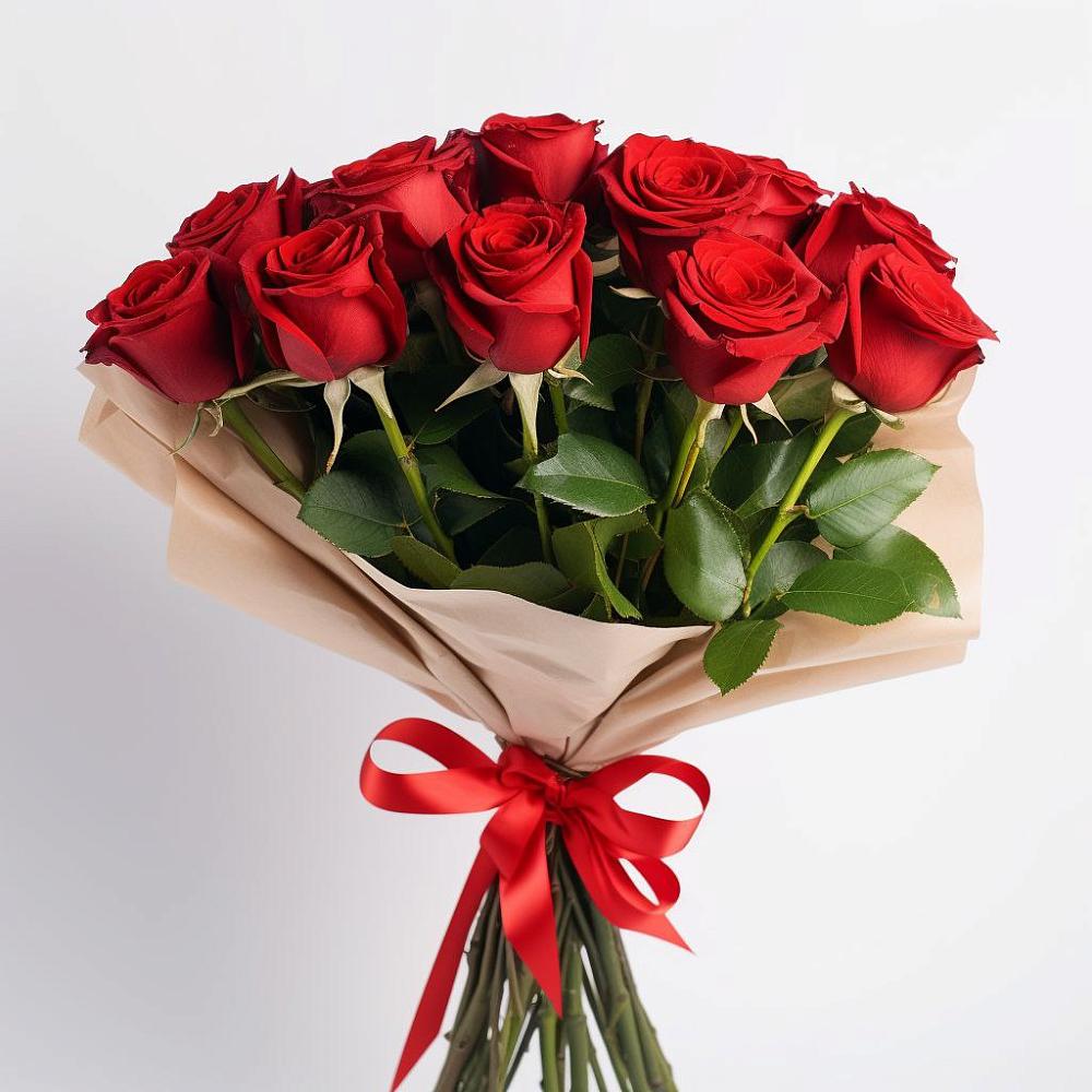 Букет 11 Красных роз Эдлесс Лав в Ассиновской