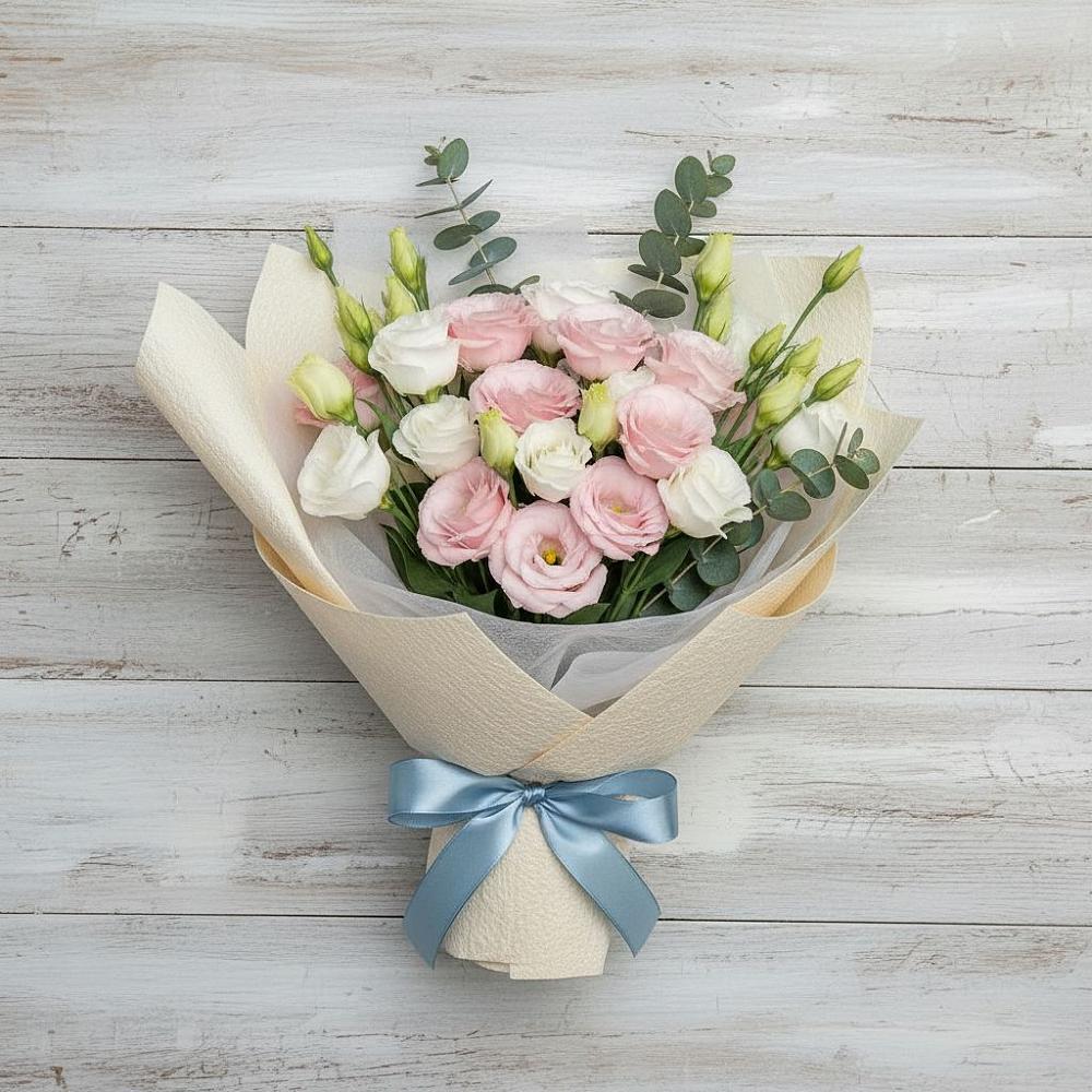 Букет цветов из: Лизиантусы в Ассиновской